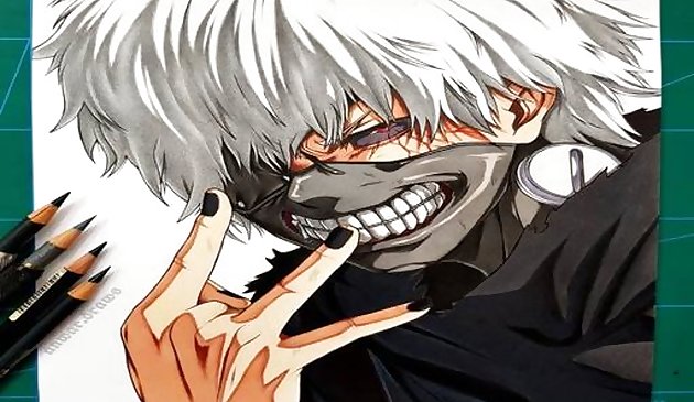 anime coloring book tokyo ghoul Play online