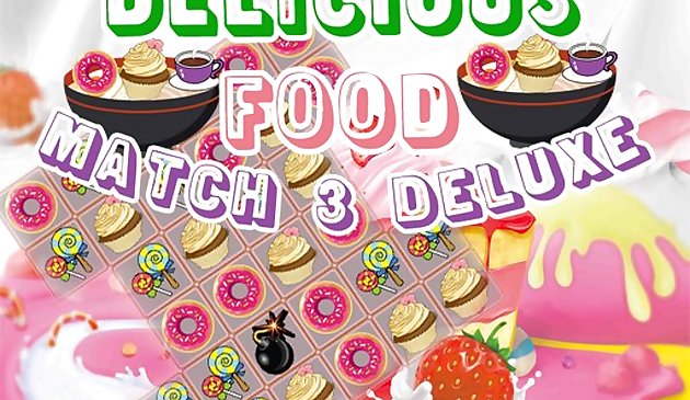 Delicious Food Match 3 Deluxes