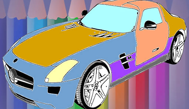 Muscle Cars Coloring