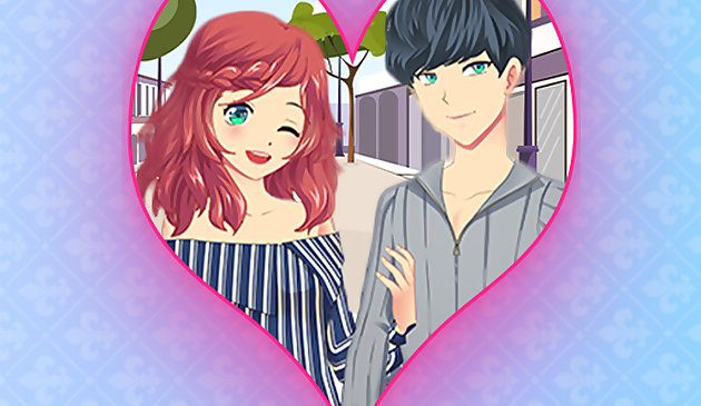 Romantikong Anime Couples damit Up Laro