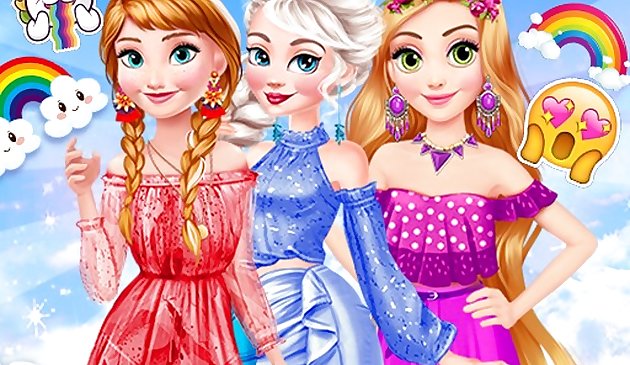 Princesas Rainbow Dressup