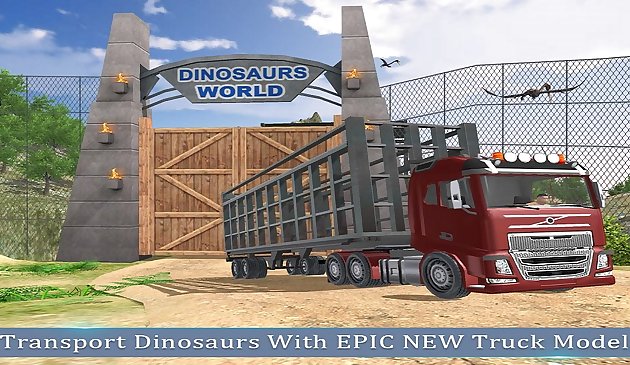 Транспортировка динозавров на грузовике в джунглях 2020