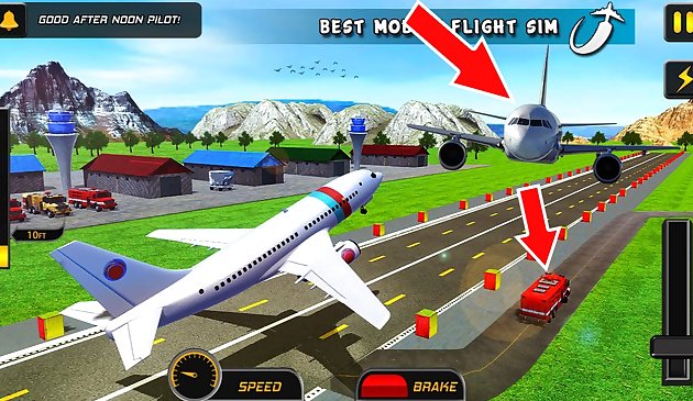 Аэропорт: парковка самолетов, игра 3D