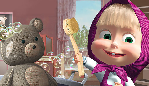 गुड़िया और भालू सफाई खेल