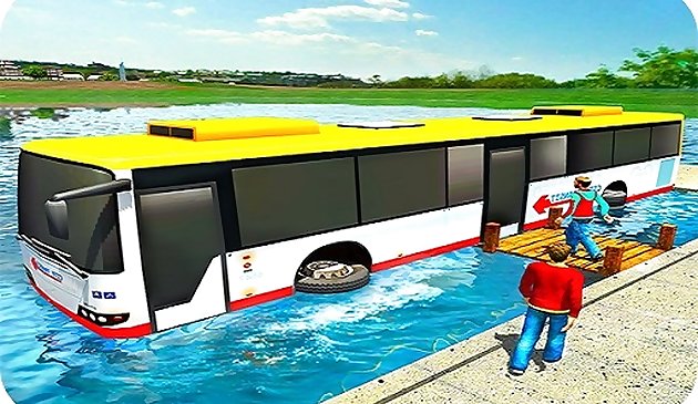 Schwimmende Wasser bus Racing Spiel 3D