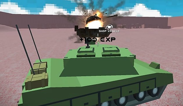 Helicóptero e tanque batalha tempestade no deserto multiplayer