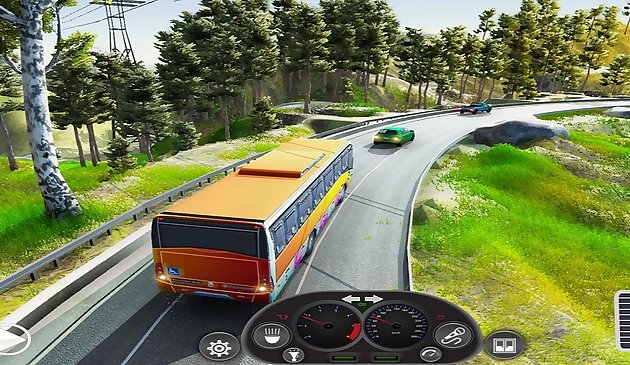 Pericoloso simulatore di trasporto autobus fuoristrada