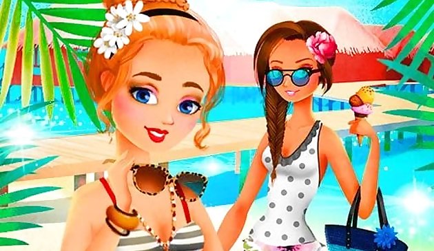 女の子のための休暇の夏のドレスアップゲーム