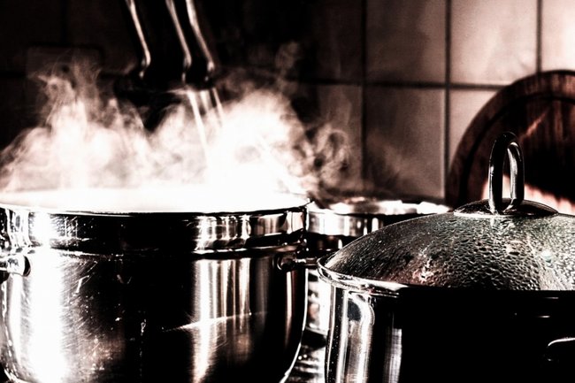 Кастрюля, суп, холодец