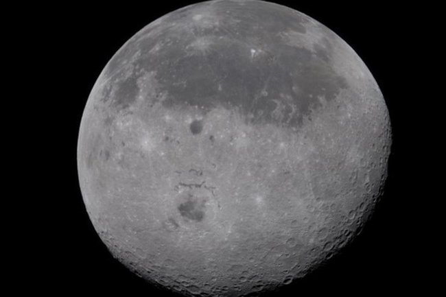 Луна / фото с корабля Orion