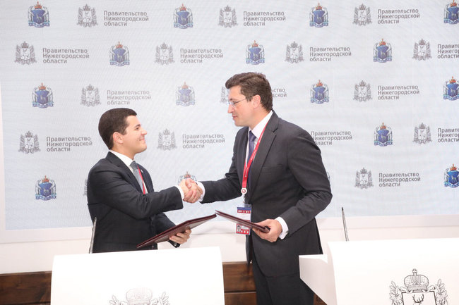 Соглашение утвердили губернатор Ямала Дмитрий Артюхов и губернатор Нижегородской области Глеб Никитин