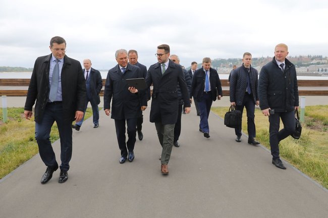 Вячеслав Володин оценил представленные Глебом Никитиным проекты ...