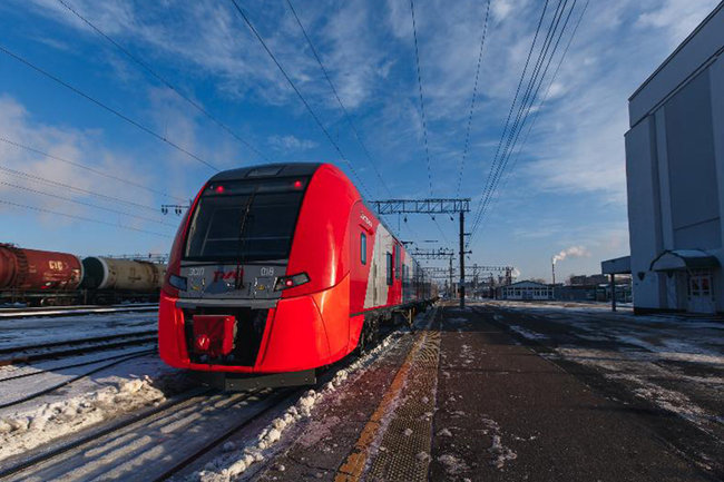 В Оренбурге прошел тестовый запуск скоростного электропоезда «Ласточка»