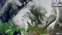 Роскосмос показал снежный апокалипсис в Москве с орбиты