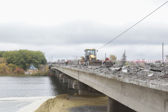 В Пензе продолжается реконструкция Бакунинского моста