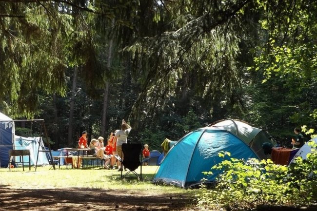 палатка дети лагерь