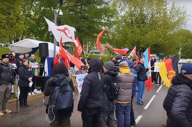 Митинг у посольства Германии в Москве /  Liane Kilinc