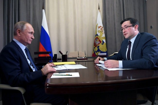 Губернатор Глеб Никитин доложил президенту Владимиру Путину о реализации нацпроектов в Нижегородской области
