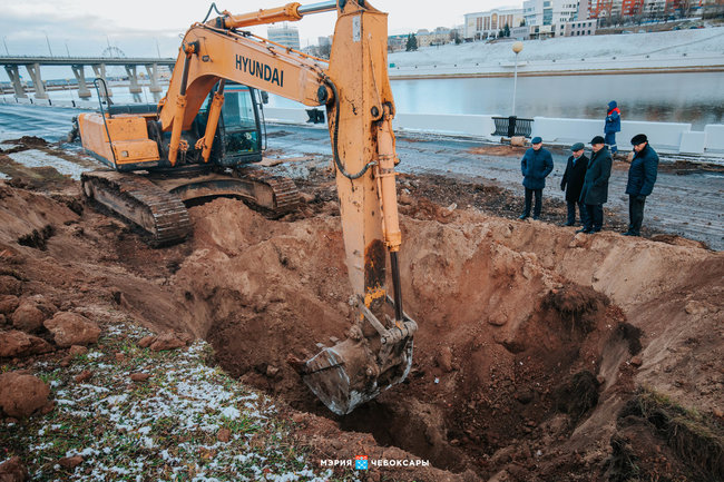 Глава администрации Чебоксар проверил строительство очистных сооружений