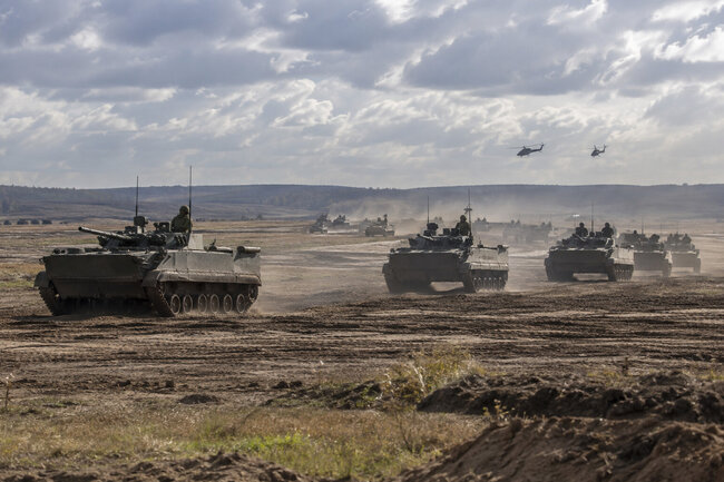 Военная техника на совместных учениях