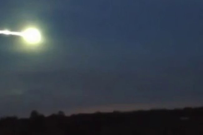 Метеорит над Москвой