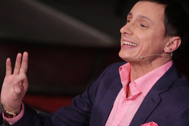 22 января. Телеведущий Вадим Галыгин на съемках комедийного шоу Comedy Club в развлекательном комплексе Golden Palace. Артем Геодакян/ТАСС