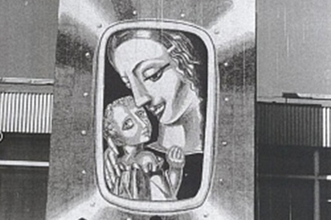 Мадонна с младенцем в иллюминато