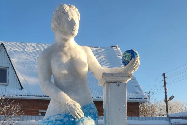 Снежная Венера Московская появилась в Тюмени