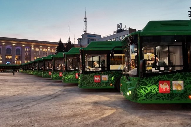 В Челябинск привезли новую партию экологичных автобусов
