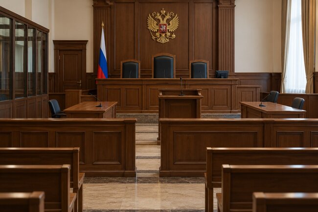 Зал суда. Тематическая иллюстрация, не снимок заседания.
