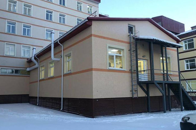 Завершено строительство ангиографического отделения сосудистого центра Салехардской ОКБ.