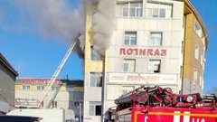 Пожар в торговом центре Улан-Удэ охватил тысячу квадратных метров