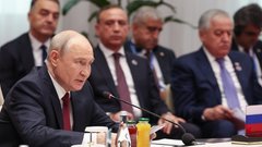 К беседе Путина и Алиева на ШОС присоединился президент Узбекистана