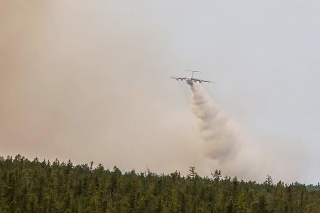 лесной пожар лес спасатели спасатель пожарный пожарные чс  Югра ХМАО мчс пожарная авиация пожарный самолет