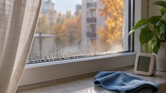 Конденсат на окне осенью: что проверить до замены стеклопакета