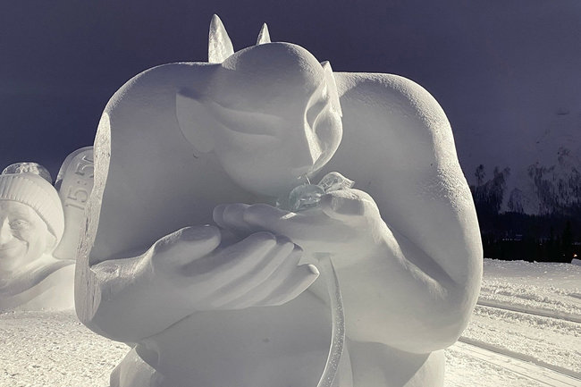 «Мотылек» принес тагильчанину первое место в фестивале снежных скульптур