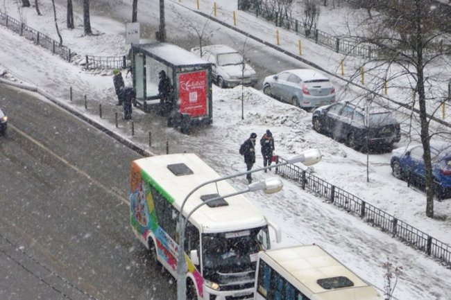 снегопад / Москва