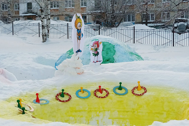 В Ноябрьске выбрали детские сады с лучшими снежными городками