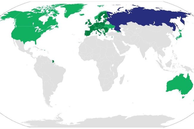 карта мира / санкции