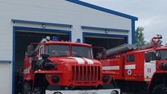 Мощный пожар в учебном заведении Тюмени