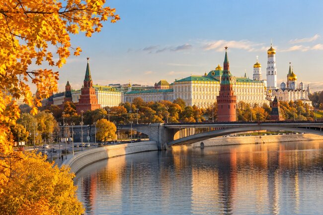 Осенняя Москва. Тематическая иллюстрация.