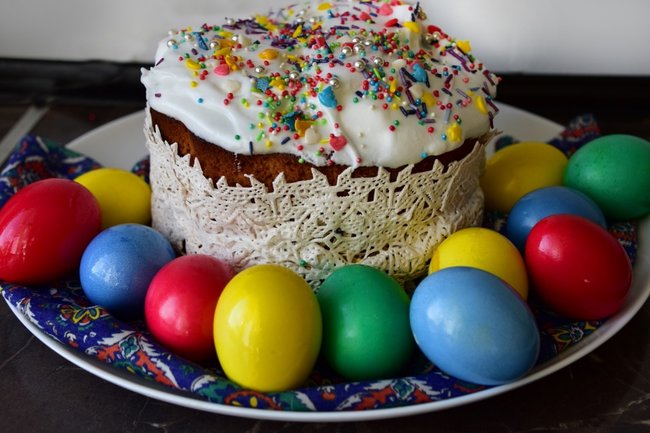 Пасха кулич яйца