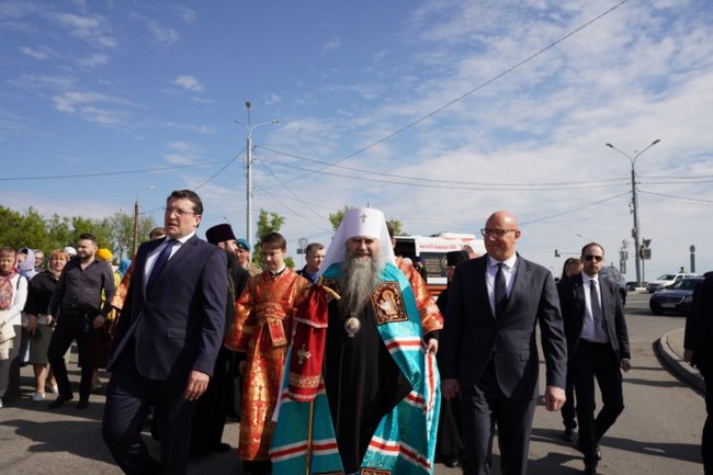 Казанскую икону Божией Матери встретили нижегородские православные