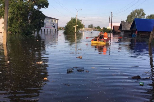 В Хабаровском крае паводок привел к подтоплению двух поселков