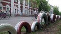 Санкт-Петербург украсят старыми покрышками