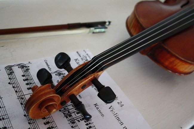 Тюменская скрипачка сыграла для местных жителей, стоя в котловане будущего дома