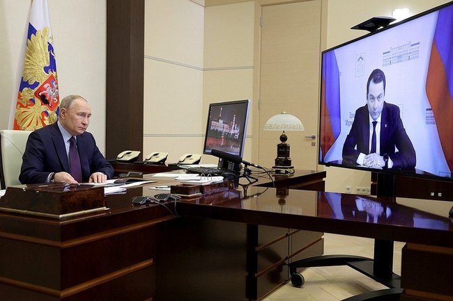 Встреча президента Владимира Путина с губернатором Андреем Чибисом