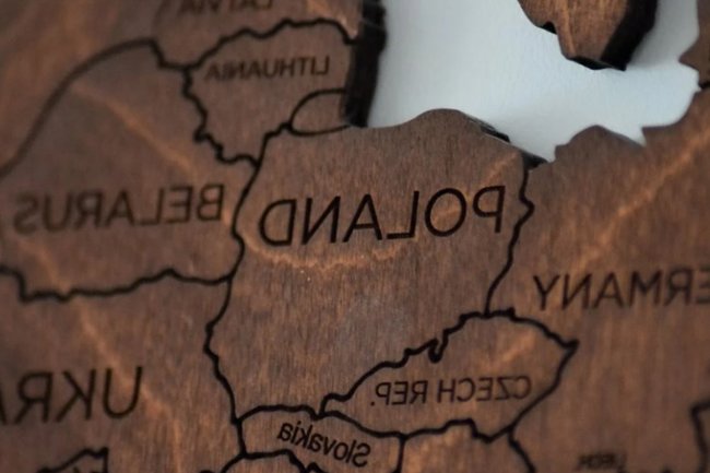 Карта, Европа, ЕС, Польша, Евросоюз, мир