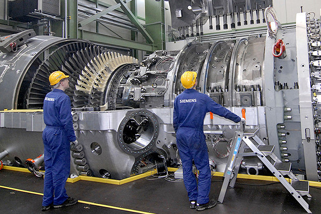 Siemens сименс турбина