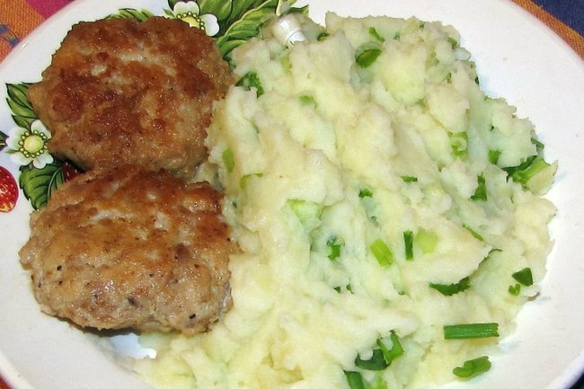 Питание блюдо общепит котлета